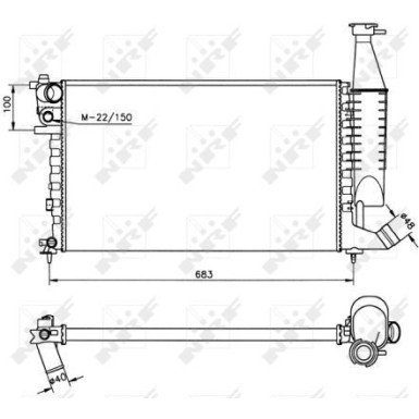 Kühler, Motorkühlung 58174