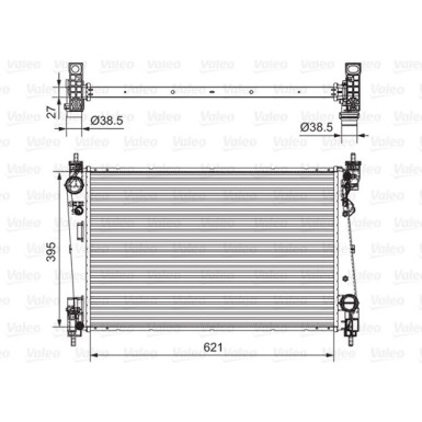 VALEO Motorkühler 701655
