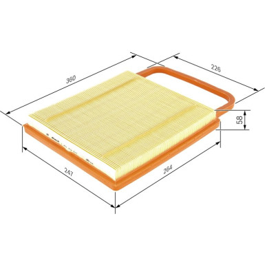Luftfilter 1457433574 Luftfilter 1457433574