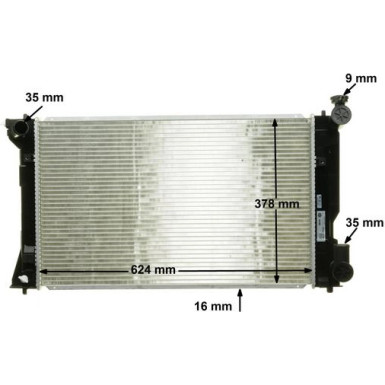 Kühler, Motorkühlung CR 1529 000S