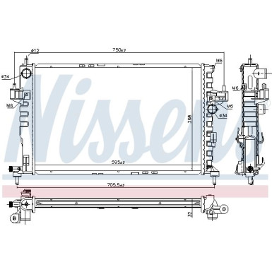 Wasserkühler PKW 630802