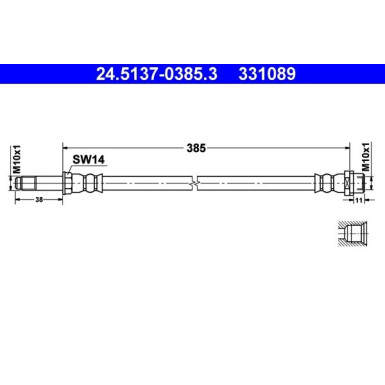 BREMSSCHLAUCH 24.5137-0385.3