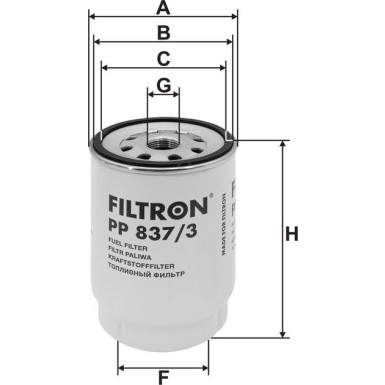 FILTRON Kraftstofffilter PP 837/3