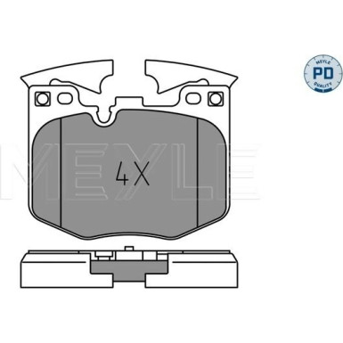 Bremsbelagsatz, Scheibenbremse MEYLE-PD: Advanced performance and design 025 224 2520/PD Bremsbelagsatz, Scheibenbremse MEYLE-PD: Advanced performance and design 025 224 2520/PD