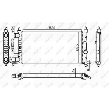 Kühler, Motorkühlung 58155 Kühler, Motorkühlung 58155