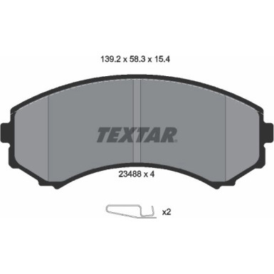 Bremsbelagsatz Mitsubishi P. Pajero 00-/Land Cruiser/Grandis 2348801 Bremsbelagsatz Mitsubishi P. Pajero 00-/Land Cruiser/Grandis 2348801
