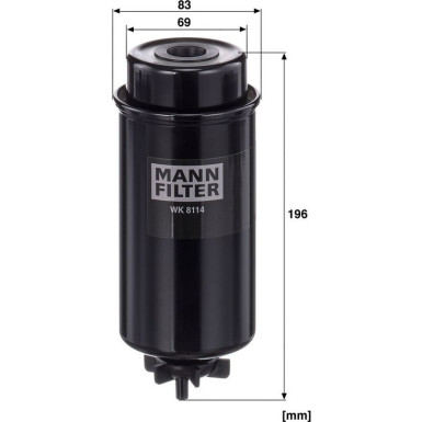 Mann & Hummel Kraftstofffilter NEW HOLLAND WK 8114