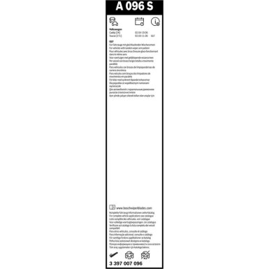 Bosch Scheibenwischer Aerotwin A096S 3397007096 Bosch Scheibenwischer Aerotwin A096S 3397007096