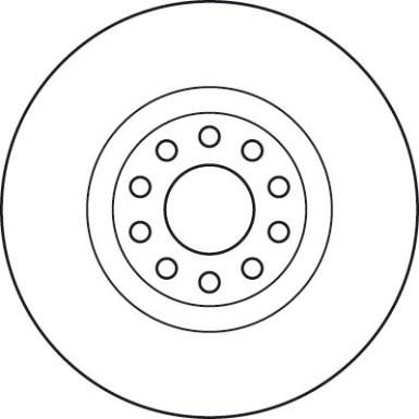 12 481 050 Bremsscheibe VA AUDI A6,S6 (Quattro) 97 TRW SINGLE DF6060S