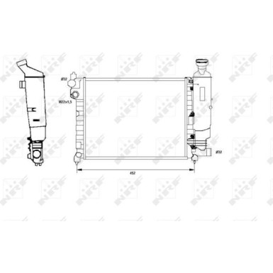 Kühler, Motorkühlung 58807