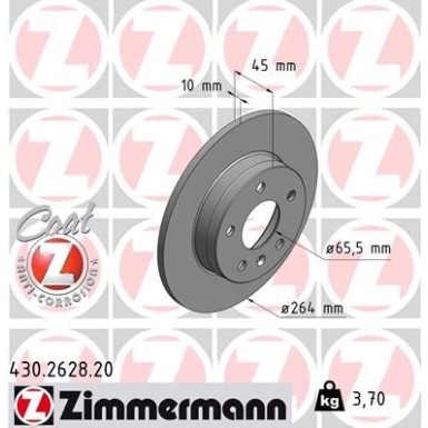 10 482 031 Bremsscheibe HA 430.2628.20
