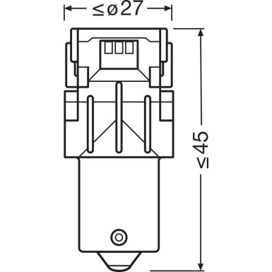 PY21W LEDriving SL Amber 12V Blister 2 Stück OSRAM