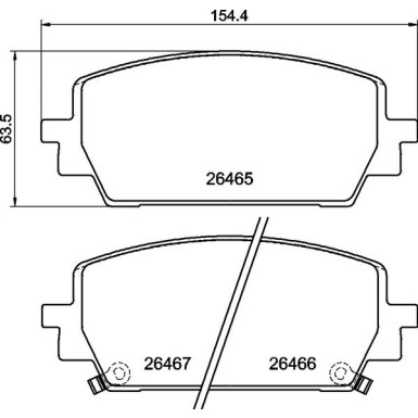 BREMBO Bremsbelagsatz, Scheibenbremse P 30 151 BREMBO Bremsbelagsatz, Scheibenbremse P 30 151
