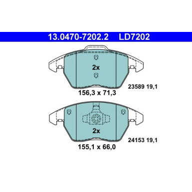 Bremsbelagsatz Peugeot S. 207/208/307/308/3008/Rcz 03- Keramik 13.0470-7202.2 Bremsbelagsatz Peugeot S. 207/208/307/308/3008/Rcz 03- Keramik 13.0470-7202.2