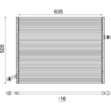 Kühler, Motorkühlung CR 2099 000P Kühler, Motorkühlung CR 2099 000P