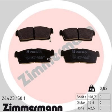 ZIMMERMANN Bremsbeläge 24423.150.1 ZIMMERMANN Bremsbeläge 24423.150.1