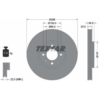Bremsscheibe 92302303 Bremsscheibe 92302303