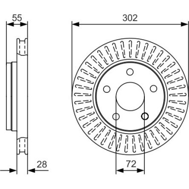 Bremsscheibe 0 986 479 C38 Bremsscheibe 0 986 479 C38