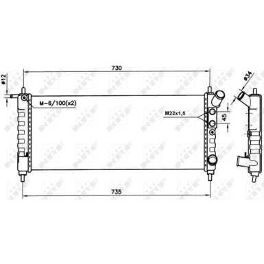 Kühler, Motorkühlung 58154