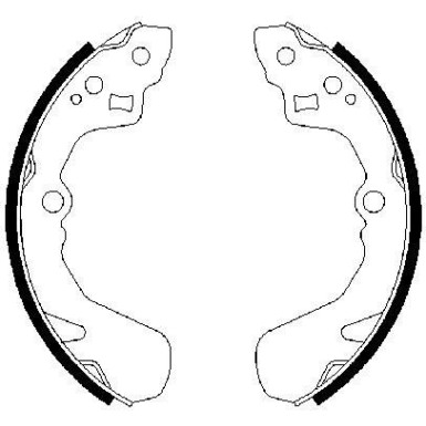 Bremsbacken SUZUKI,SUBARU,DAIHATSU,CHEVROLET 0 986 487 436