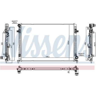 Wasserkühler PKW 606705