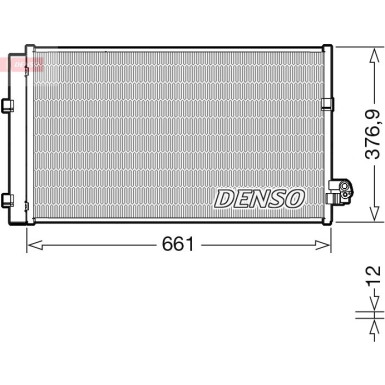 DENSO Kondensator, Klimaanlage DCN05106