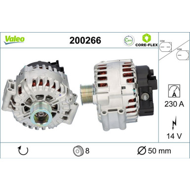 VALEO Generator 200266 VALEO CORE-FLEX VALEO Generator 200266 VALEO CORE-FLEX