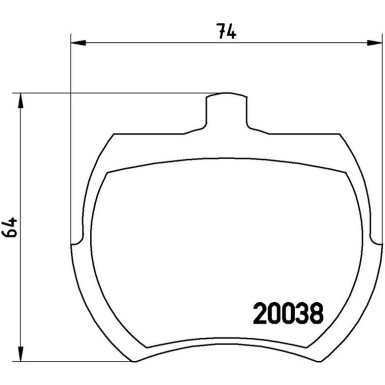 BREMBO Bremsklötze VA P 52 002 BREMBO Bremsklötze VA P 52 002
