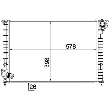 Kühler, Motorkühlung BEHR CR 985 000S