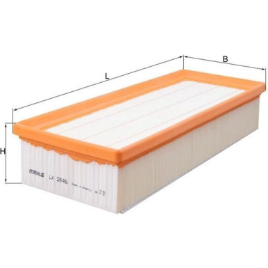 MAHLE Luftfilter LX 2046