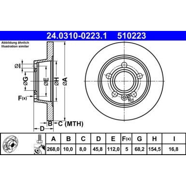 Bremsscheibe PowerDisc 24.0310-0223.1
