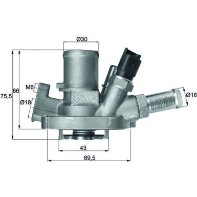 Integralthermostat TI 151 80