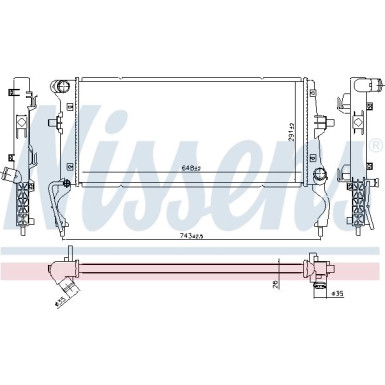 Wasserkühler PKW 636728 Wasserkühler PKW 636728
