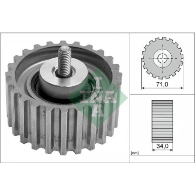 Umlenk-/Führungsrolle, Zahnriemen 532 0441 10 Umlenk-/Führungsrolle, Zahnriemen 532 0441 10