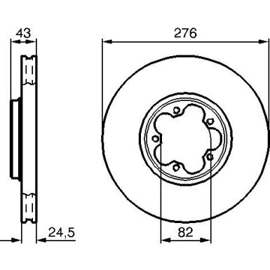 Bremsscheibe 0 986 479 B28 Bremsscheibe 0 986 479 B28