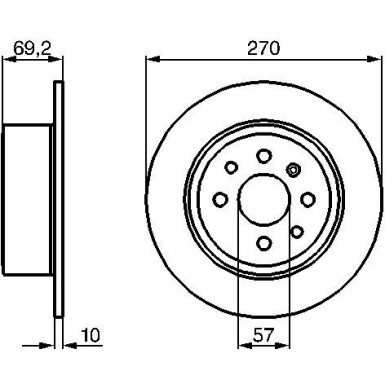 Bremsscheibe HA 0 986 478 420 Bremsscheibe HA 0 986 478 420