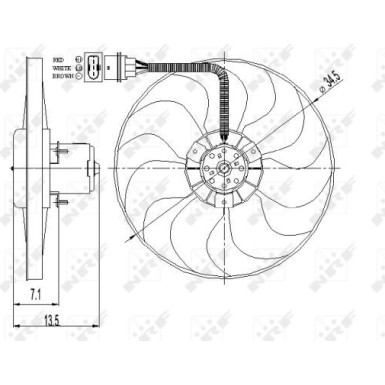 Lüfter Motorkühlung 47397 Lüfter Motorkühlung 47397