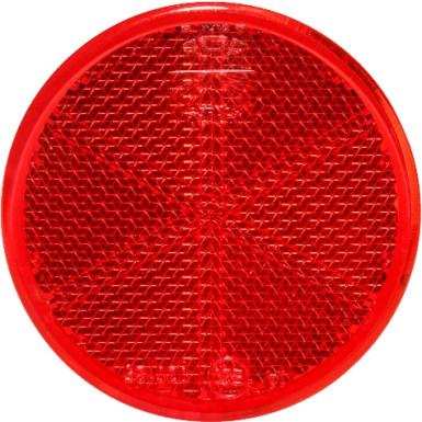 Rückstrahler rund 60mm rot 60mm rot selbstklebend 402657.001