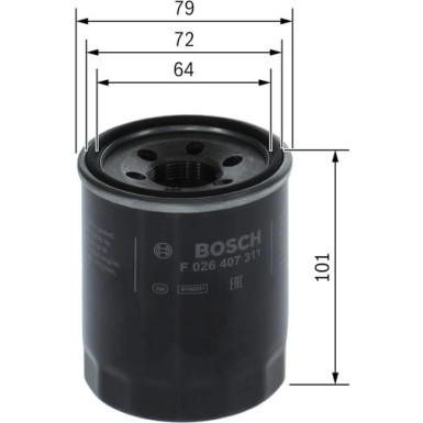 Ölfilter F 026 407 311 Ölfilter F 026 407 311
