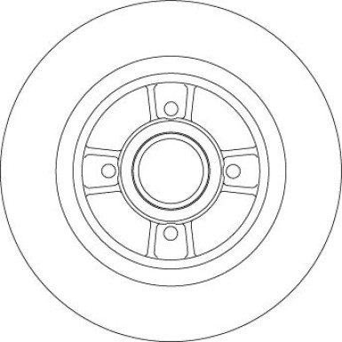 Bremsscheibe Renault T. Megane/Scenic 1.4-2.0 97-03 TRW SINGLE DF4272BS Bremsscheibe Renault T. Megane/Scenic 1.4-2.0 97-03 TRW SINGLE DF4272BS