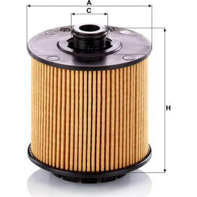 Mann & Hummel Ölfilter PKW HU 9009 z Mann & Hummel Ölfilter PKW HU 9009 z