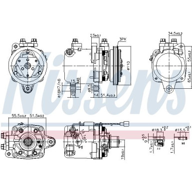 Kompressor PKW Smart Fortwo 1.0i/0.8 CDI 07 FIRST FIT 89163