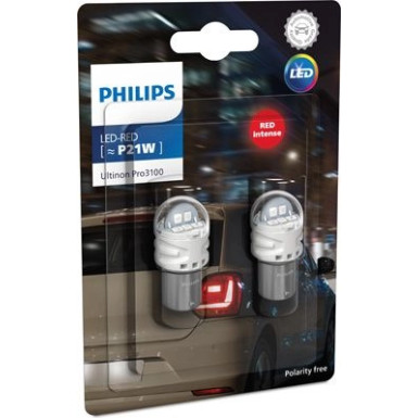 LED P21W 12V 1,73W BA15S Ultinon Pro 3100 2 Stück Philips Ultinon Pro3100 LED-SI 11498RU31B2