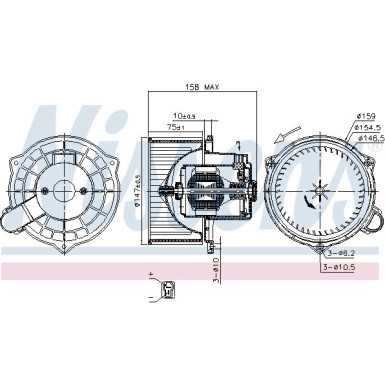 Innenraumgebläse Hyundai Accent II 99 87234