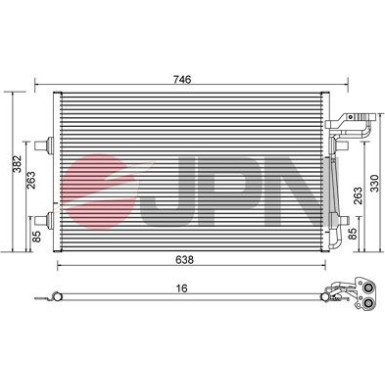 JPN Kondensator, Klimaanlage 60C9147-JPN JPN Kondensator, Klimaanlage 60C9147-JPN
