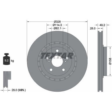 Bremsscheibe 92259405 Bremsscheibe 92259405