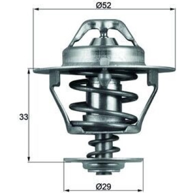 Thermostateinsatz mit Dichtung TX 77 88D Thermostateinsatz mit Dichtung TX 77 88D