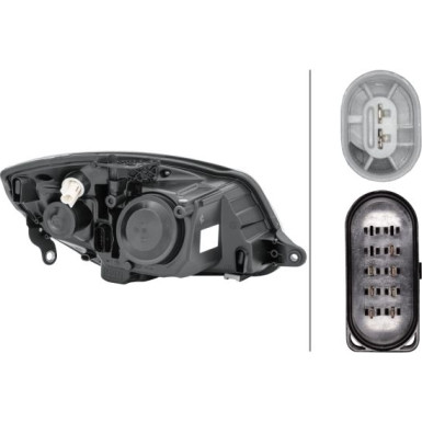 SCHEINWERFER L HELLA SKODA FABIA II 12,06-2,10/ROOMSTER 9,06-2,10 1EL 247 025-251