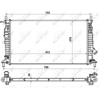 Kühler, Motorkühlung 55327