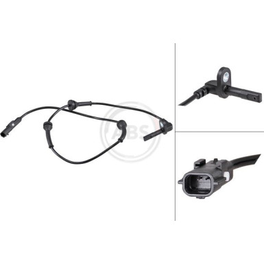 A.B.S. Sensor, Raddrehzahl 32077 A.B.S. Sensor, Raddrehzahl 32077